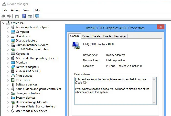 intel watchdog timer driver location in device manager