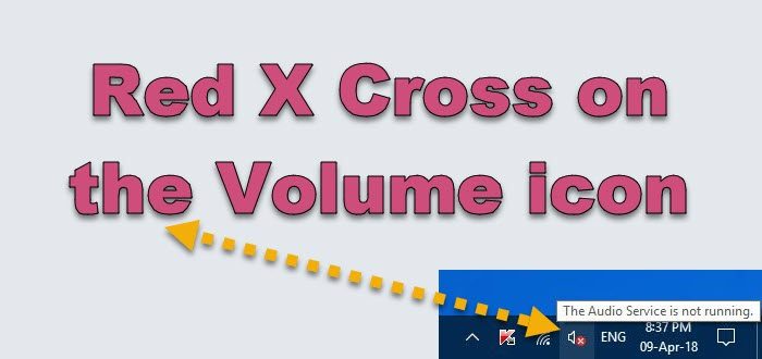 Red X Cross on the Volume icon