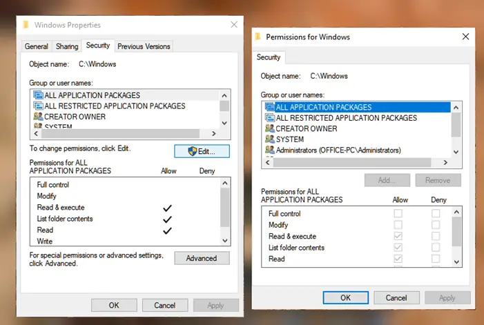 How To Reset File And Folder Permissions To Default In Windows 10