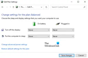 How to prevent Screen Display from turning off in Windows 11/10