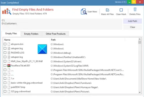 Free Software To Delete Empty Folders In Windows 1110