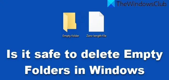Is it safe to delete Empty Folders in Windows