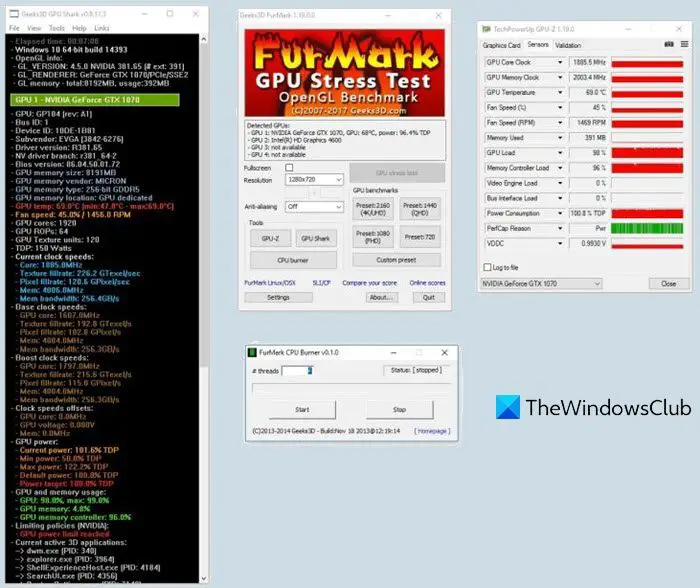 Furmark GPU Stress Test Tool