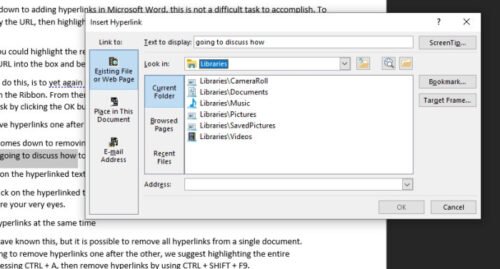 how to turn off hyperlink in word 2007