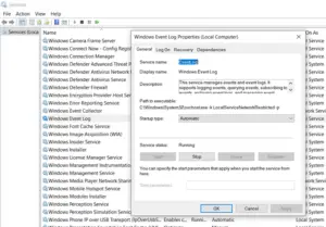 Event Viewer logs missing in Windows 11/10