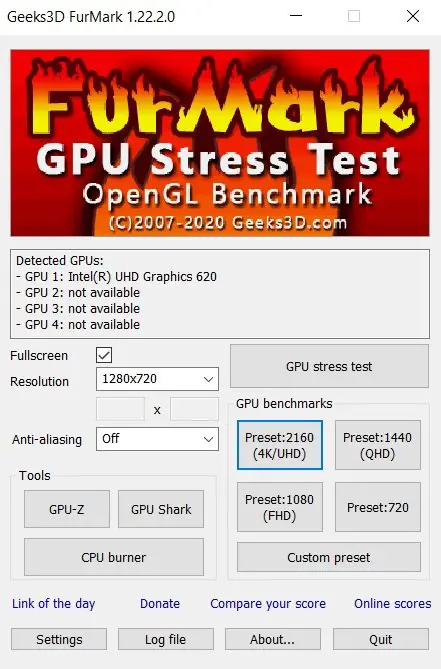 Furmark is a GPU Stress Test Tool to test your Graphics Card - 91