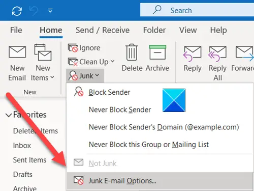 How To Block A Sender In Outlook Web Access Lasopawinter