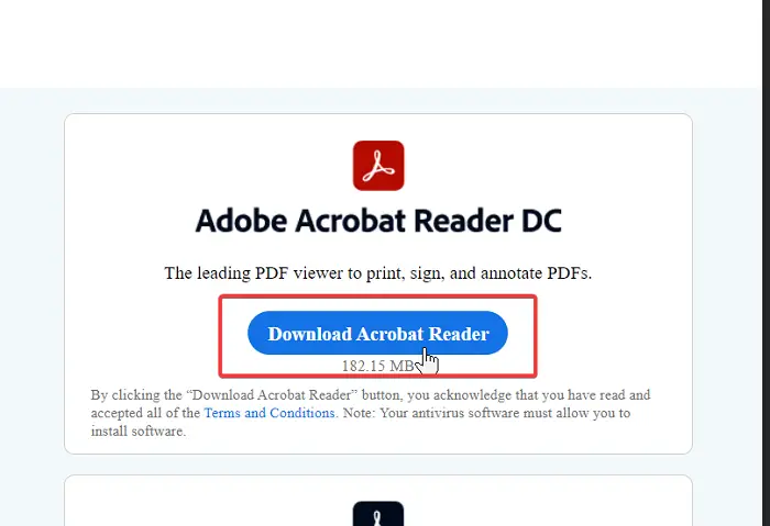 issues with adobe acrobat reader update