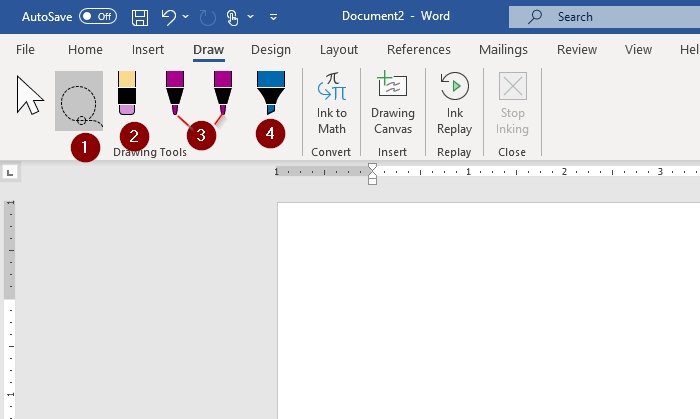 How To Draw In Microsoft Word Using The Draw Tab Tools
