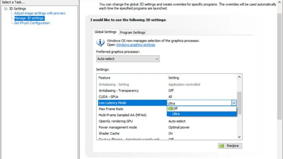 How To Enable Nvidia Low Latency Mode On Windows 10