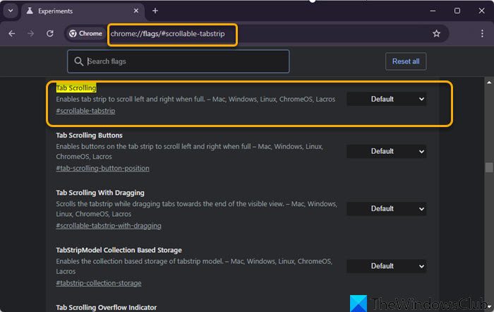 Enable or Disable Scrollable Tabstrip in Google Chrome