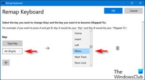 remap system keyboard shortcuts windows 10
