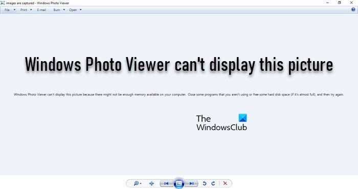 Windows Photo Viewer can't display this picture