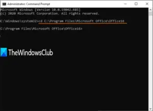 office uninstall command line