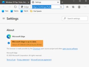 How to check your Microsoft Edge browser version