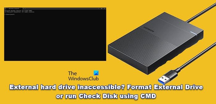 External hard drive inaccessible