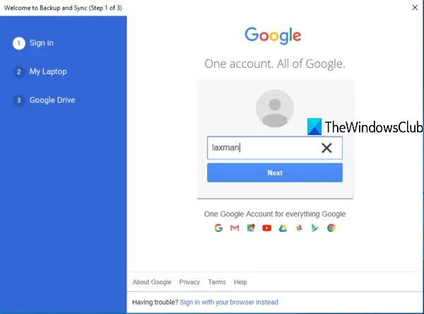 google drive desktop icon windows 10