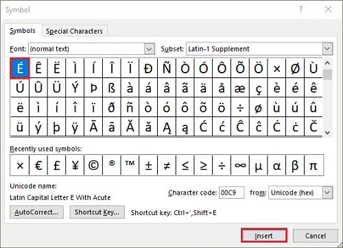 List Of Special Characters In Word Letter Images