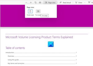 How To Enable Two Page Layout For PDFs In Edge Browser