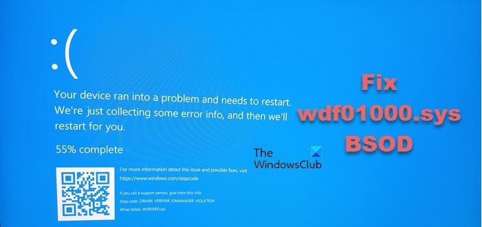 wdf01000.sys BSOD