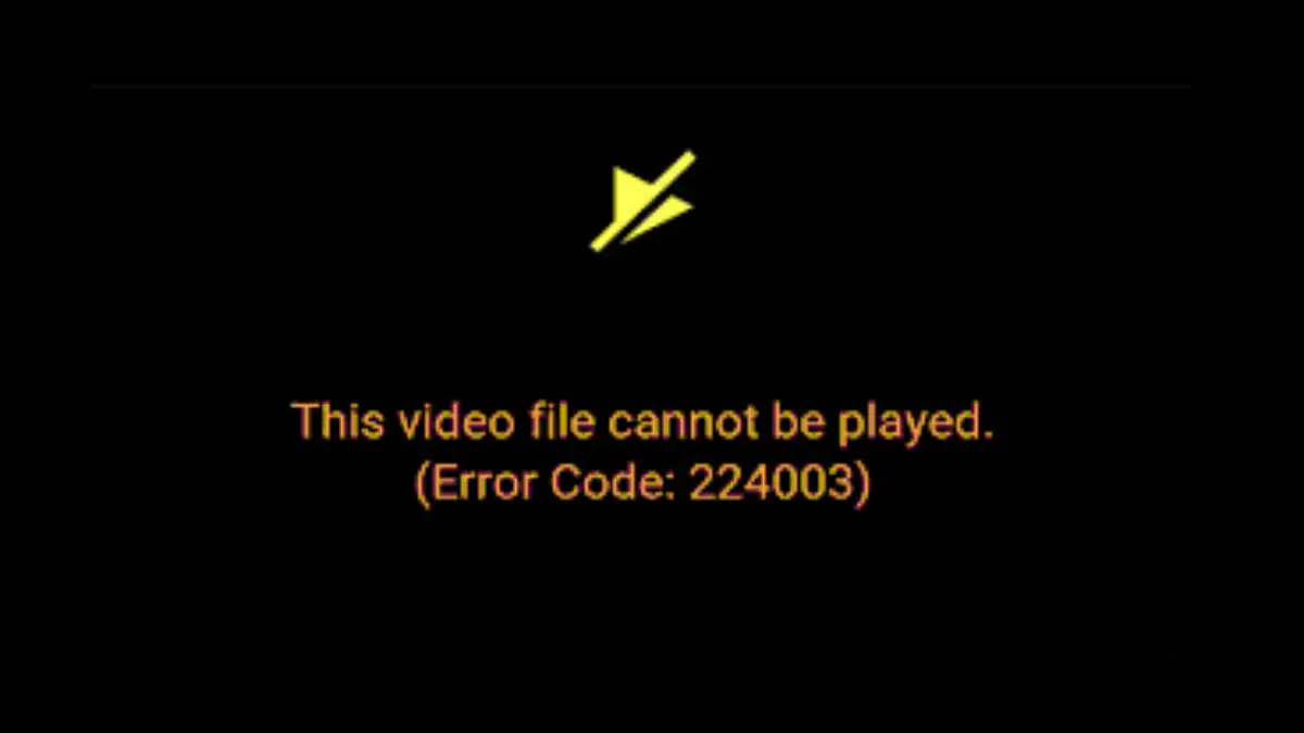 This Video File Cannot Be Played Error Code