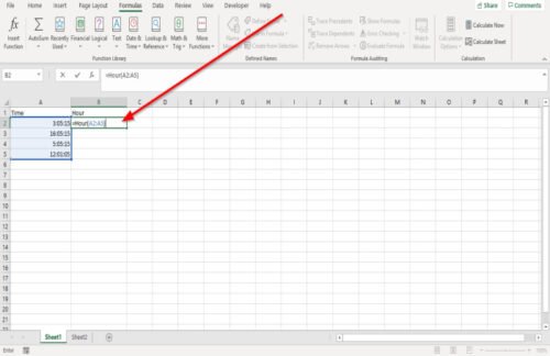 How to use Hour, Minute, and Second Function in Excel