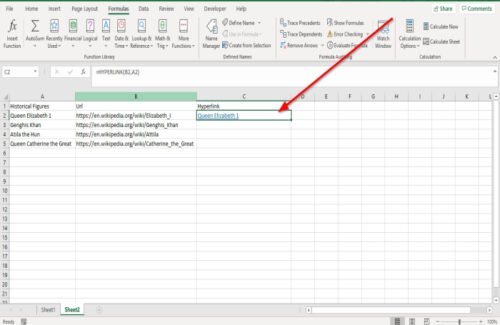 How to use Excel Hyperlink Function