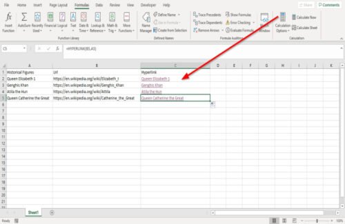 How to use Excel Hyperlink Function