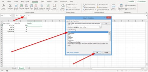 How to use EDATE and EOMONTH Functions in Excel