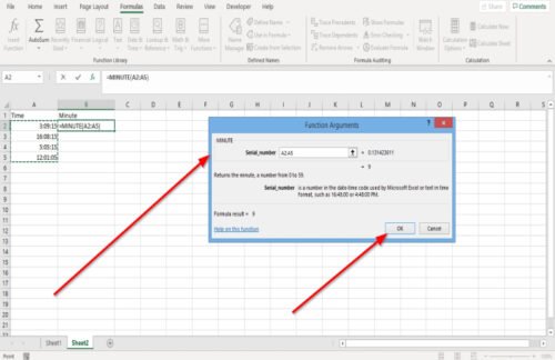 How to use Hour, Minute, and Second Function in Excel