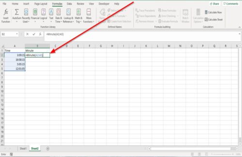 How to use Hour, Minute, and Second Function in Excel