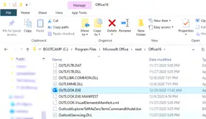 Outlook exe manifest что это