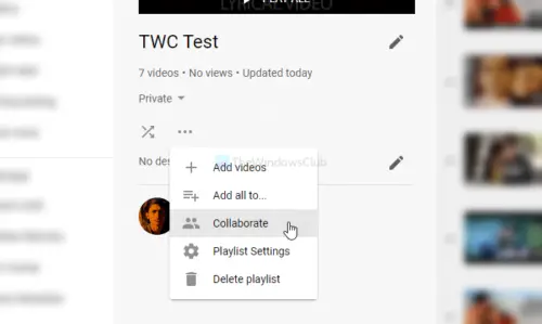 How to collaborate on YouTube and YouTube Music Playlists