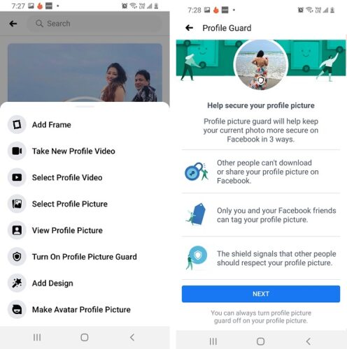 How To Lock Facebook Profile Turn On Profile Picture Guard