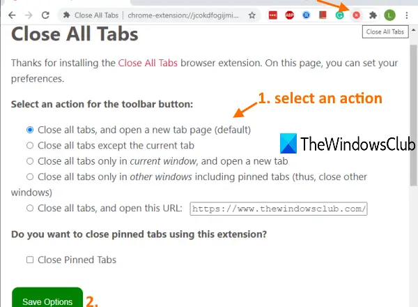 close all opened browser windows at once in chrome, edge, and firefox