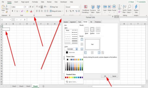 How To Add Or Remove Cell Borders In Excel