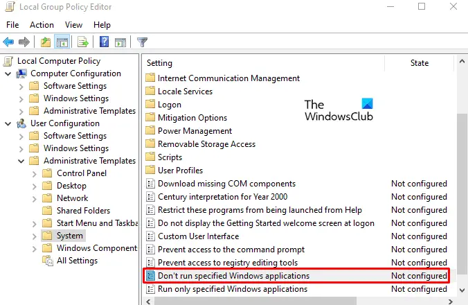 Disable PowerShell on Windows 10 using Group Policy