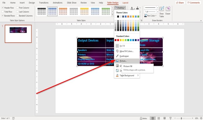 How to set a Picture as a Background on PowerPoint