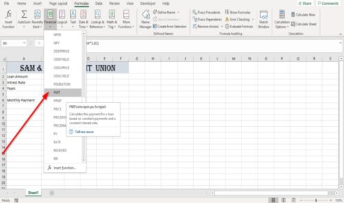 How to use PMT Function in Excel