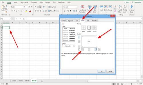 How To Hide Cell Borders In Excel