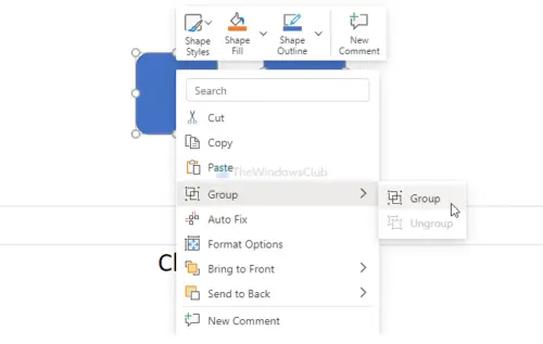 How to group or ungroup objects in PowerPoint Online and Google Slides