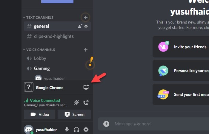 screen sharing discord no sound from game