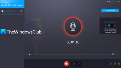 how to record audio windows 10