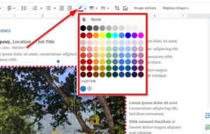 How to add a Border to an image in Google Docs