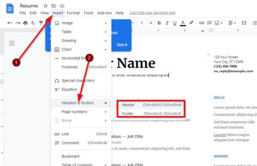 how-to-create-a-different-header-and-footer-for-each-page-in-google-docs