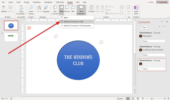 How To Add Change Show Hide Or Delete PowerPoint Comments