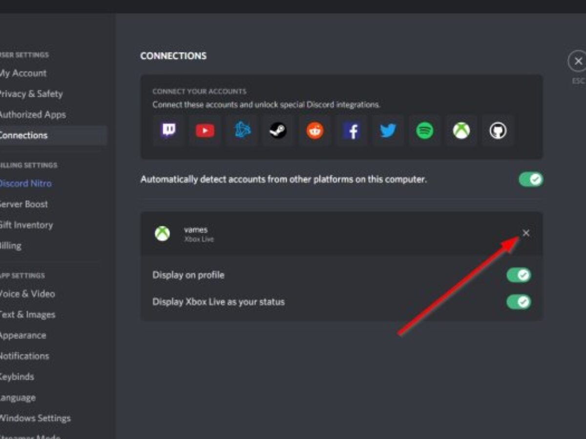 How To Add Xbox Live And Github To Discord