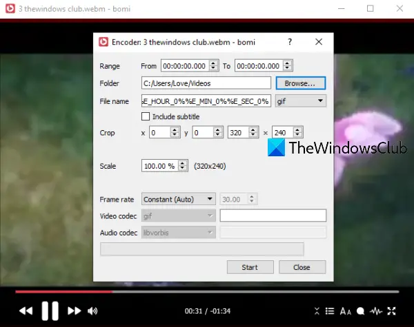 How to convert  video to GIF free on PC