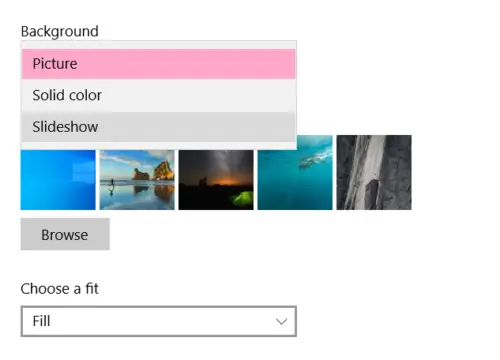 how to make slideshow theme windows 10