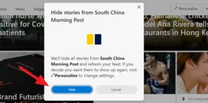 How to Hide Stories from a Particular Website on Edge Newsfeed